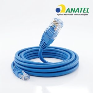 Patch Cord CAT6 1,50 M – Certificado ANATEL – Condutor 100% Cobre